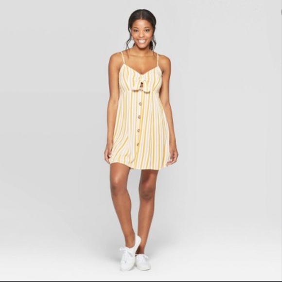 wild fable Dresses & Skirts - Target Striped Strappy Tie Front Cutout Dress